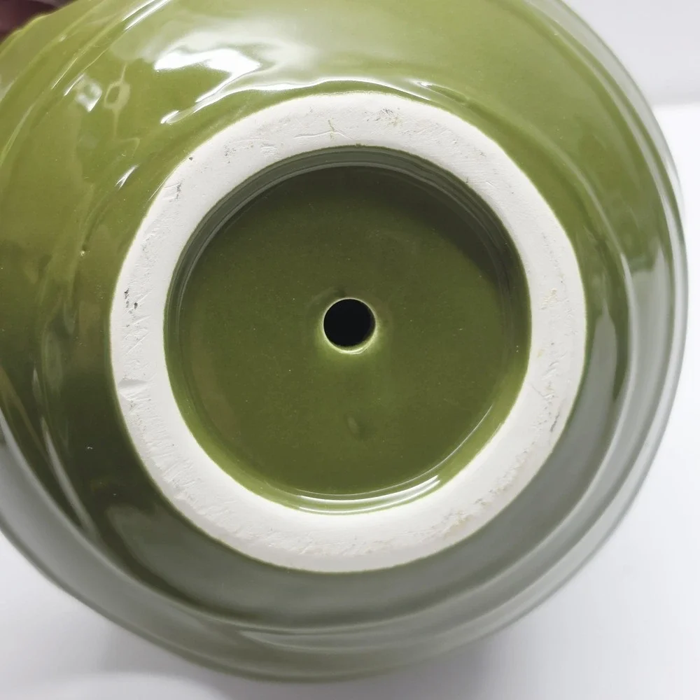 Ceramic Orb Bird Feeder NWT Green
